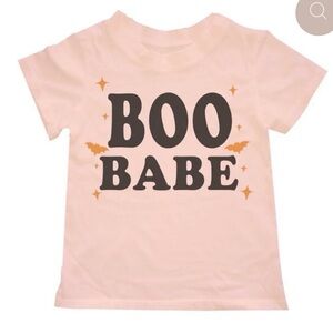 Brokedown Boo Babe Tee - Seashell Girls Shirt Size 8 Halloween Ghost Fall